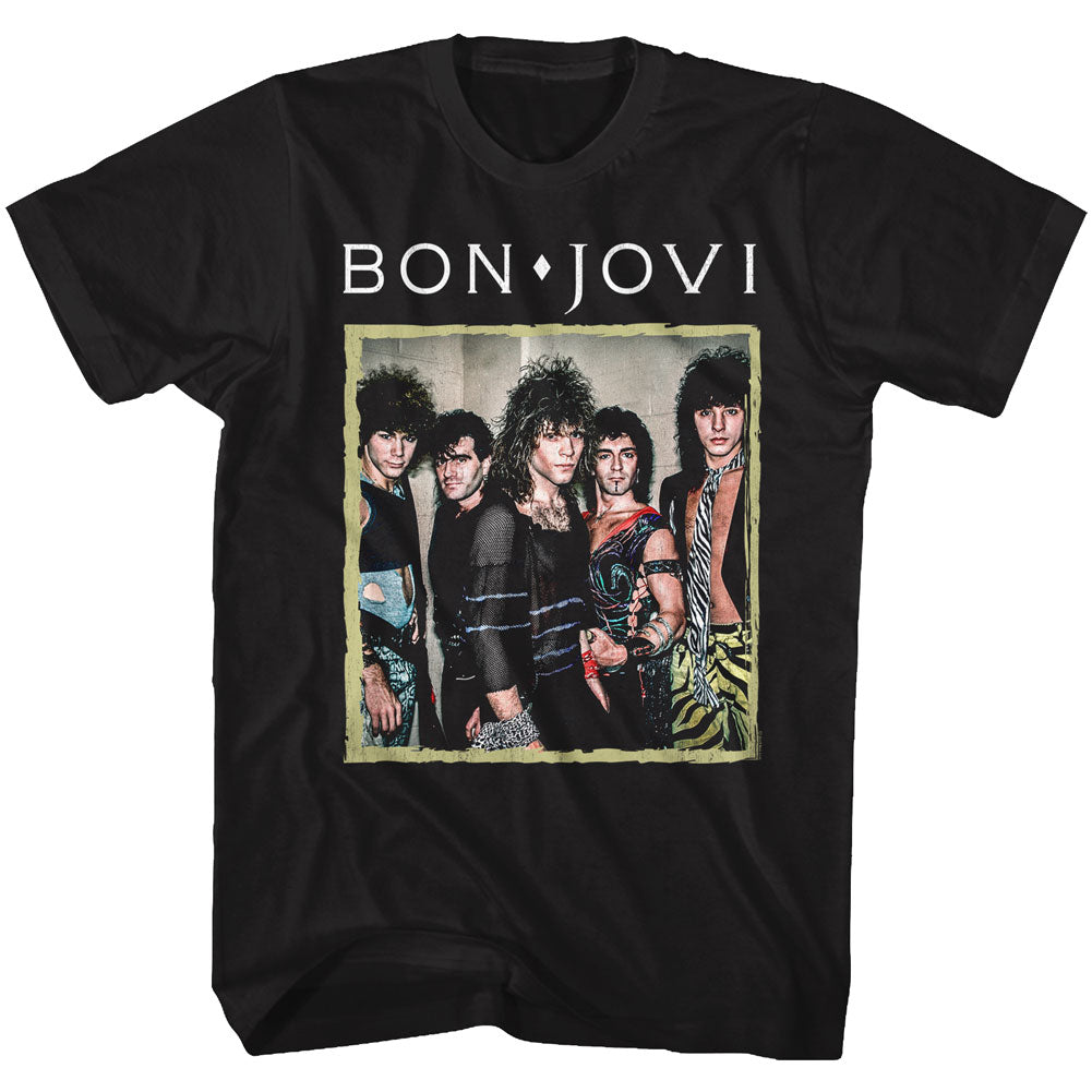 Bon Jovi Retro Frame Adult T-Shirt