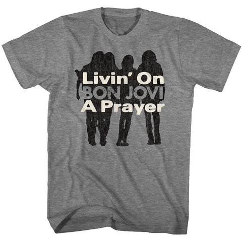 Bon Jovi Livin On A Prayer Adult T-Shirt