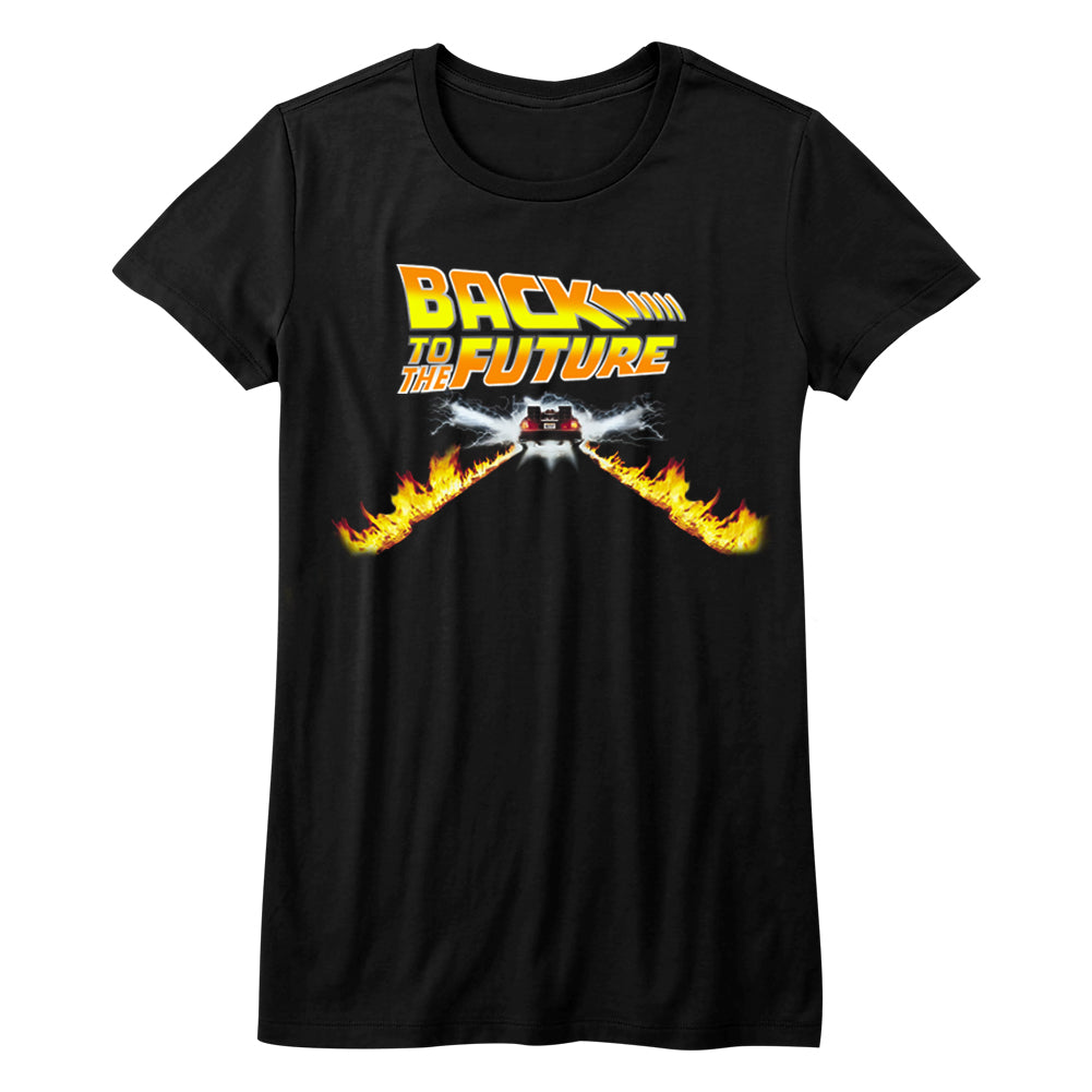Back To The Future Btf Car Ladies T-Shirt
