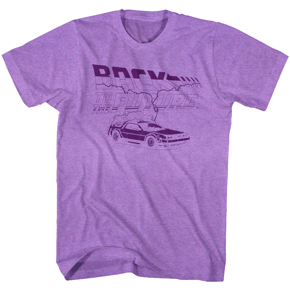 Back To The Future Future Purple Men's T-Shirt
