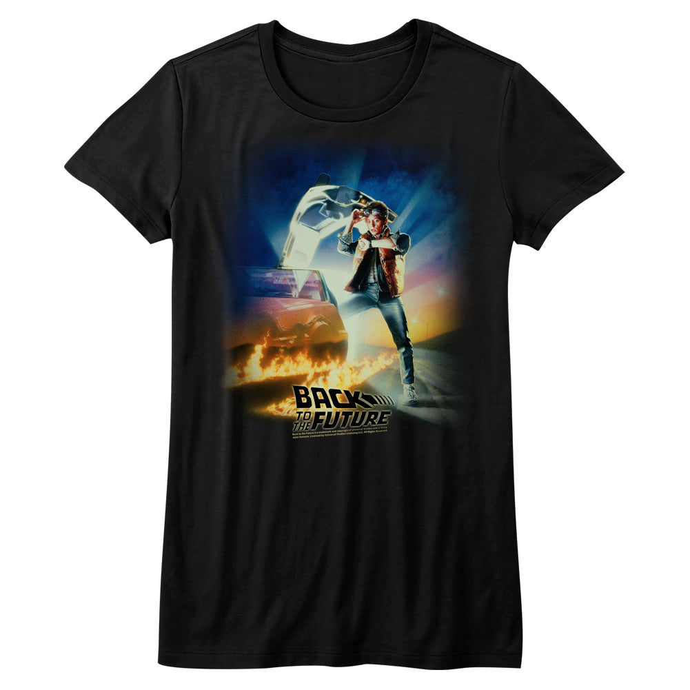 Back To The Future Btf Poster Ladies T-Shirt