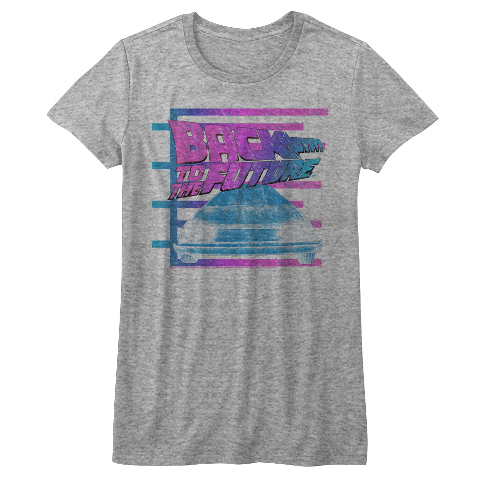 Back To The Future Barred Future Juniors T-Shirt