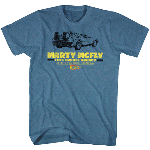 Back To The Future Time In A Car Men's T-Shirt