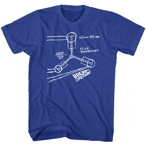 Back To The Future Flux Sketch Men's T-Shirt
