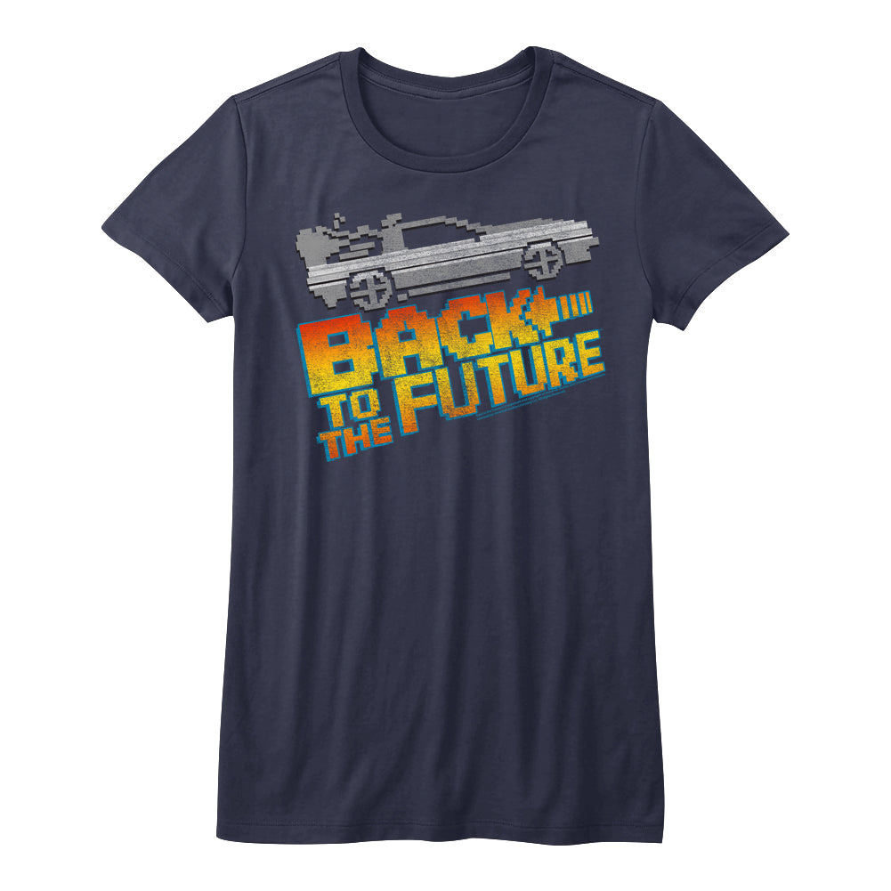 Back To The Future 8Bit To The Future Juniors T-Shirt