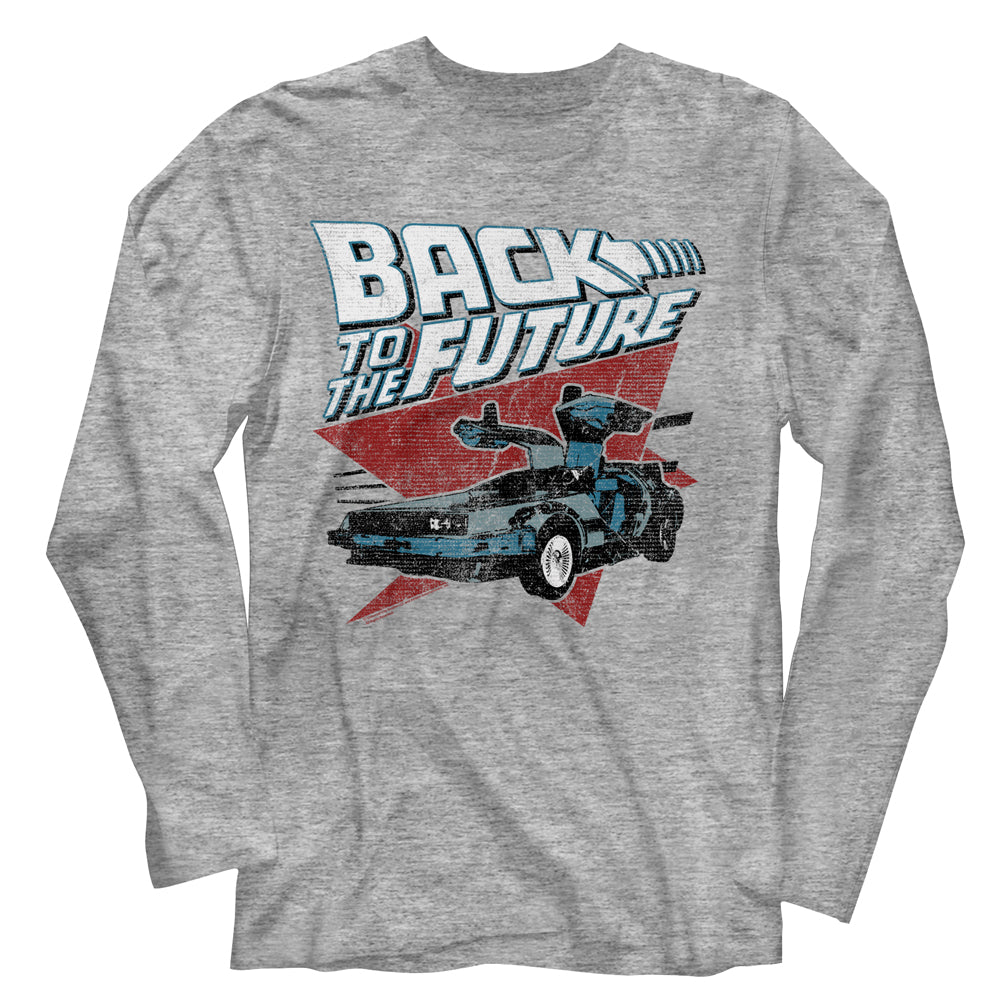 Back To The Future Logo Traingle Car Men's T-Shirt