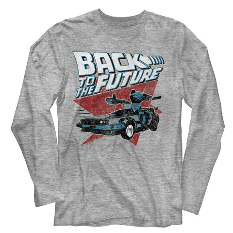 Back To The Future Logo Traingle Car Men's T-Shirt