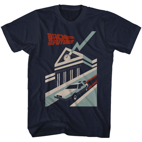 Back To The Future Simply Distressed Men's T-Shirt