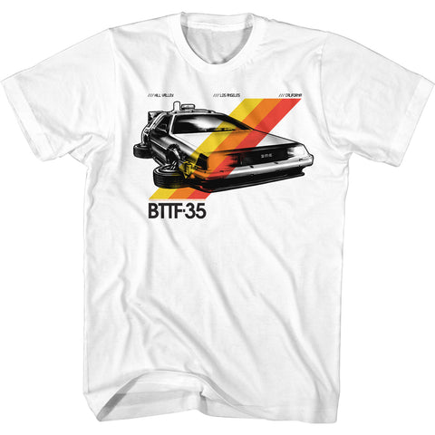 Back To The Future Bttf-35 Stripes Men's T-Shirt