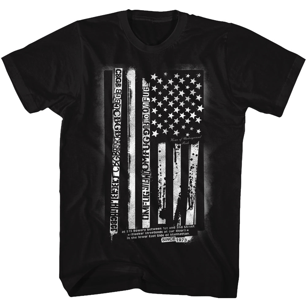 Cbgb Flag Adult T-Shirt