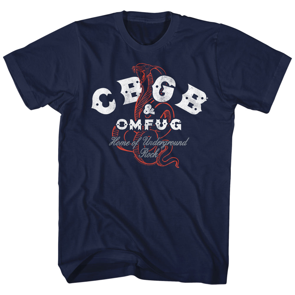 Cbgb Snakes Adult T-Shirt