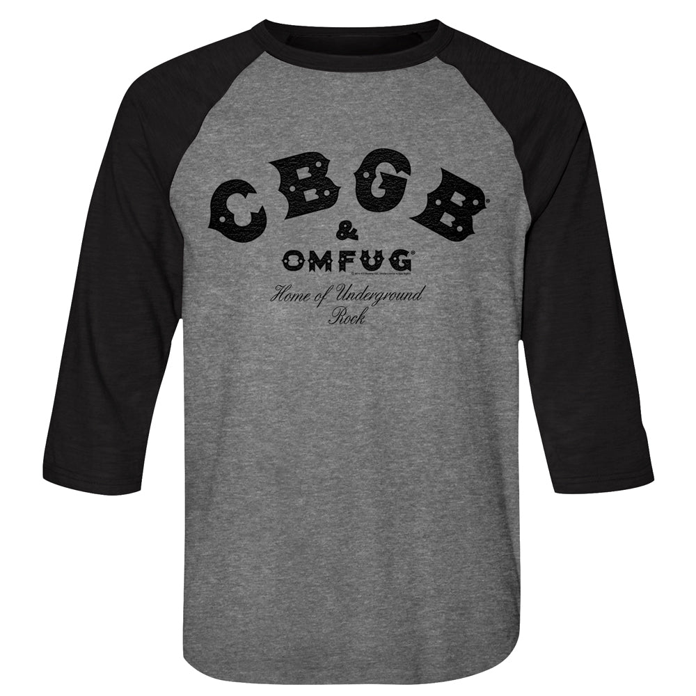 Cbgb Cbgb Black Adult Raglan