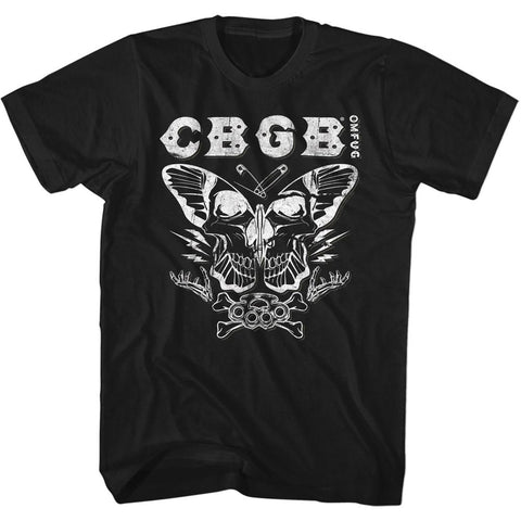 Cbgb Butterfly Collage Adult T-Shirt