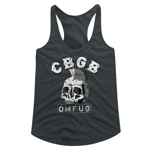 CBGB Dead Mohawk Ladies Racerback