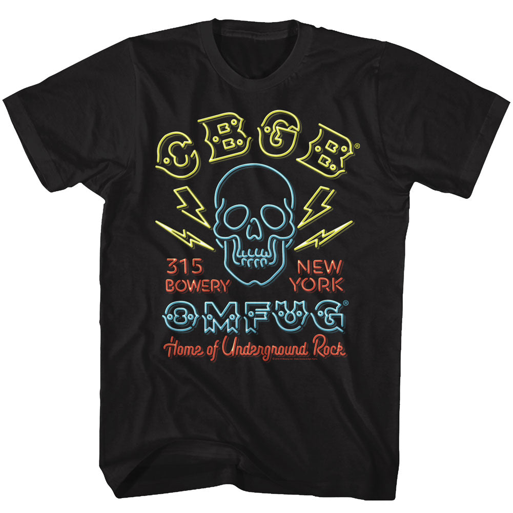 Cbgb Neon Sign Adult T-Shirt