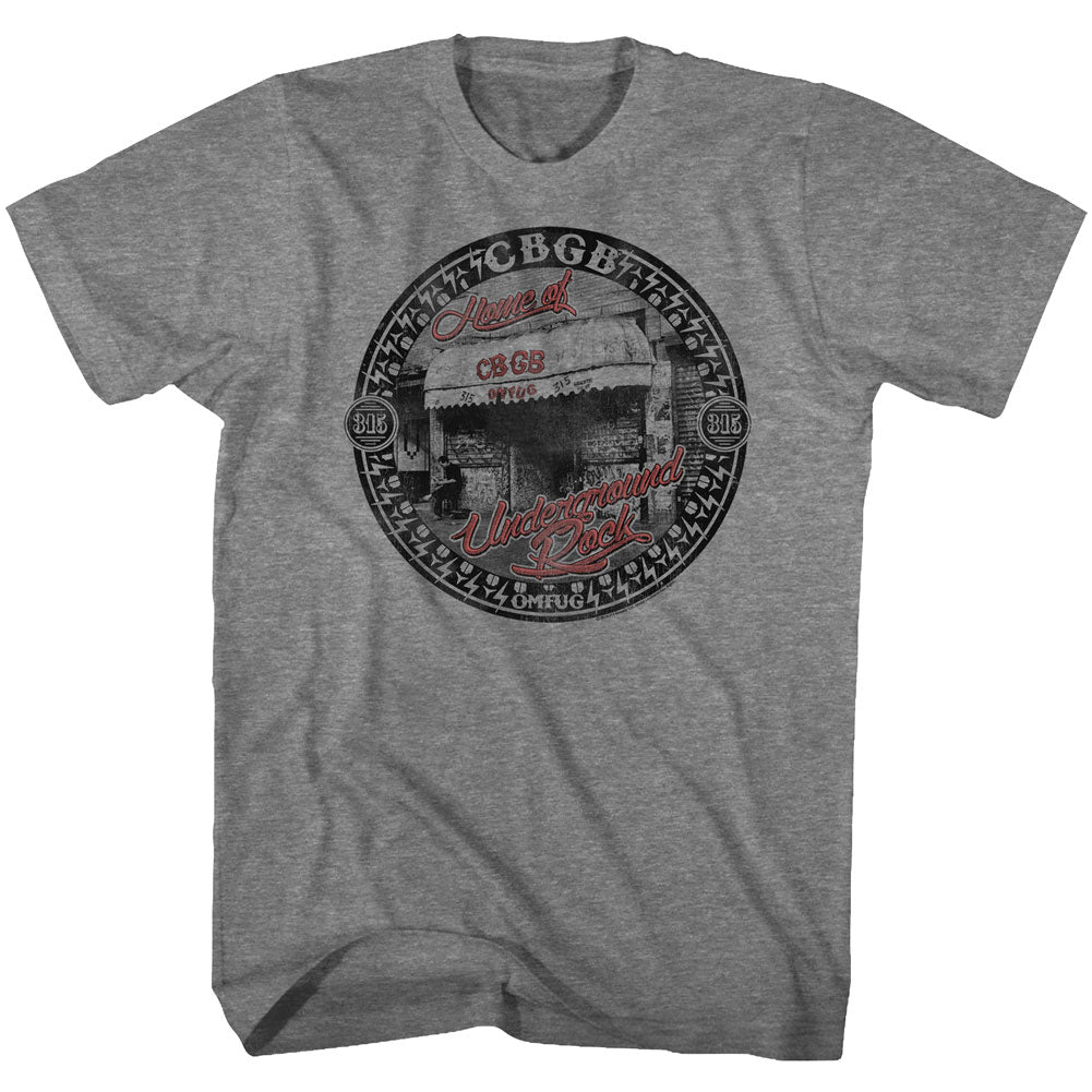 Cbgb Circle Scene Adult T-Shirt