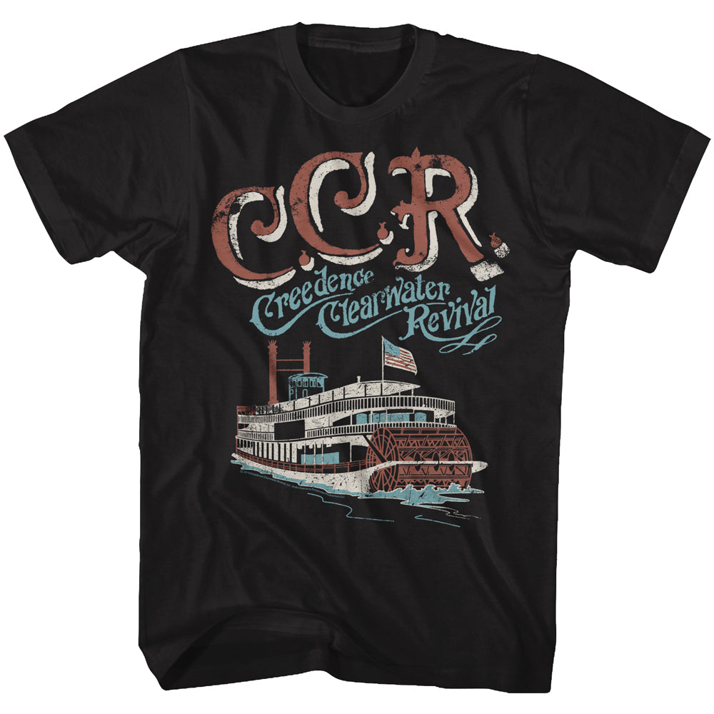 Creedence Clearwater Revival Riverboat Adult T-Shirt