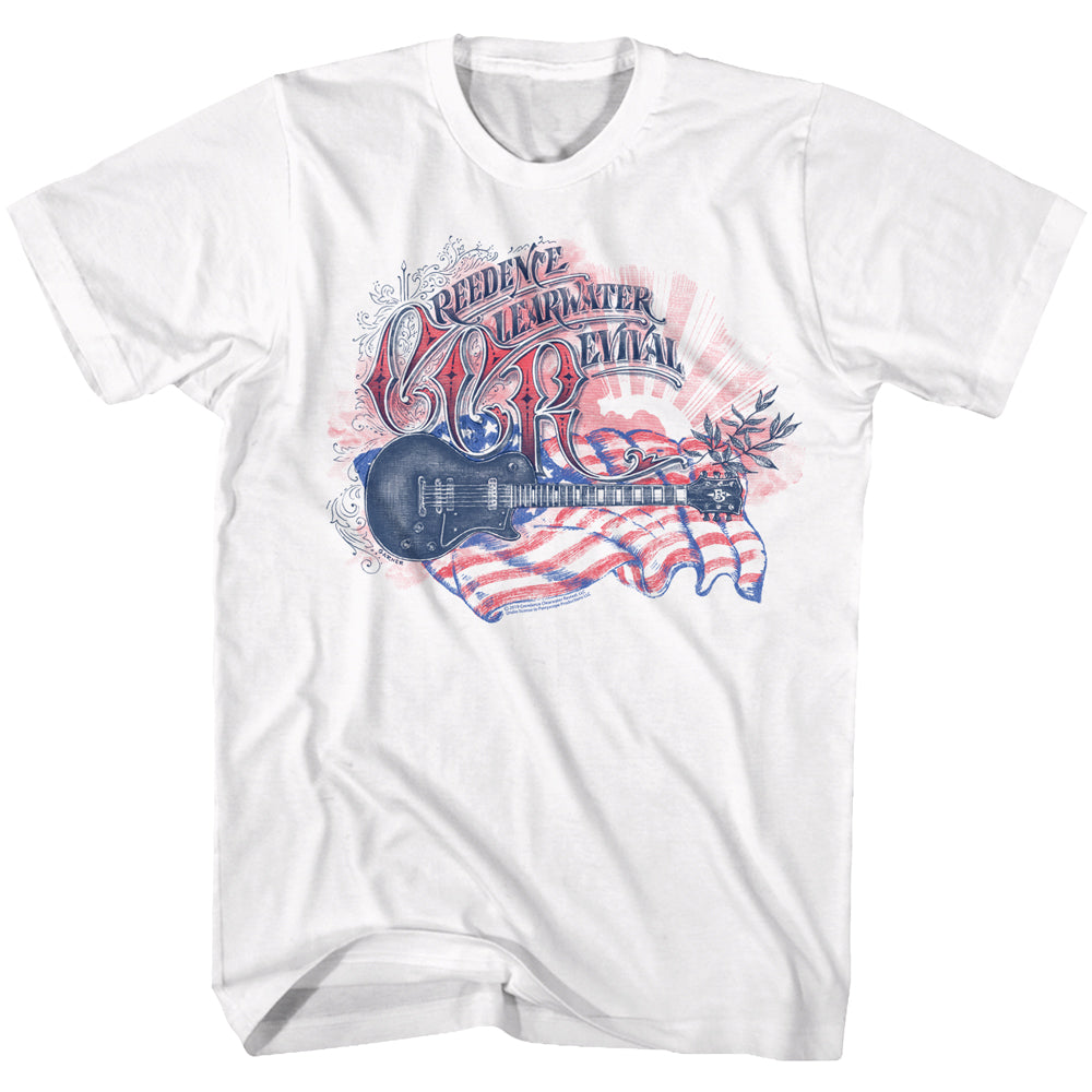 Creedence Clearwater Revival Flag Adult T-Shirt