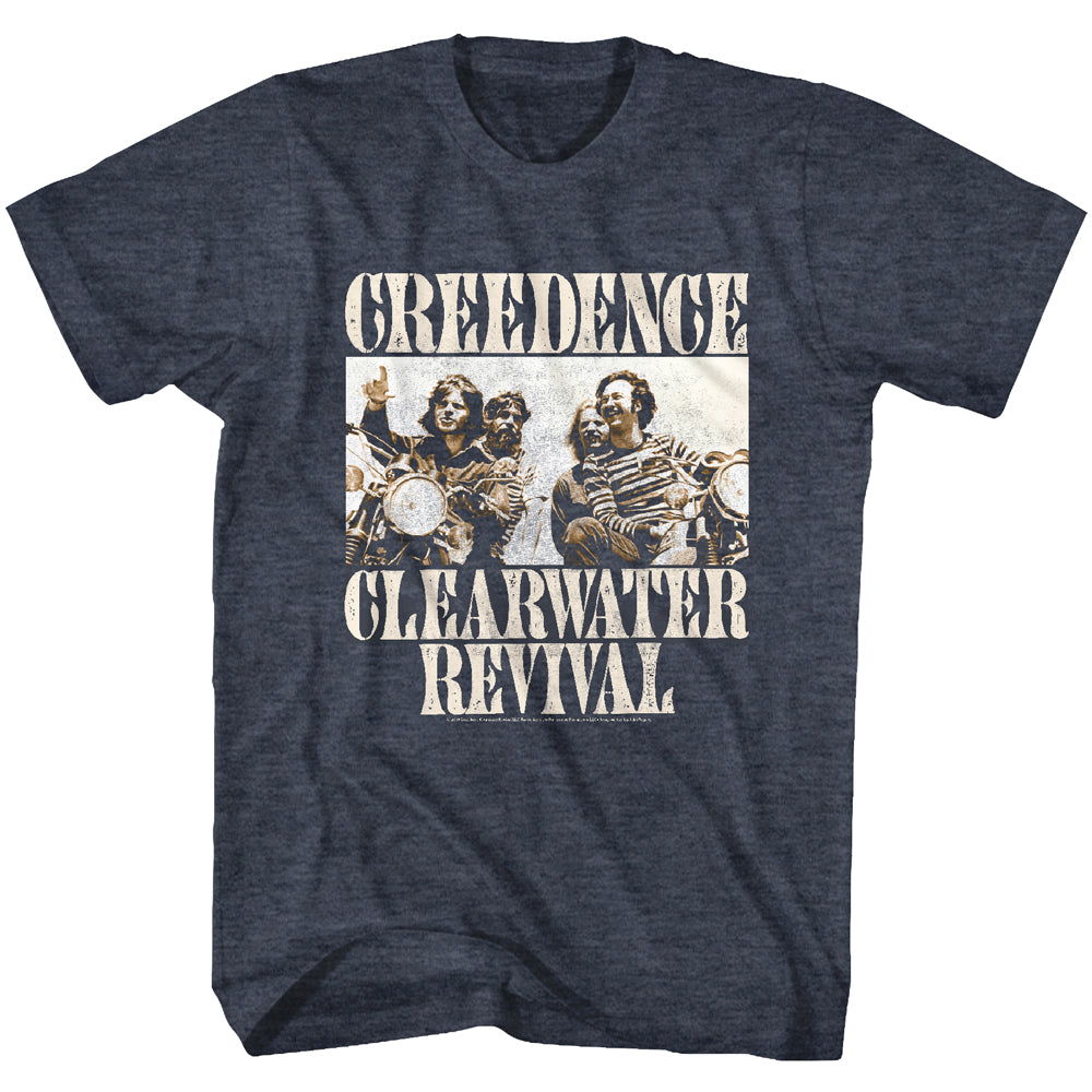 Creedence Clearwater Revival Bikes Photo Adult T-Shirt