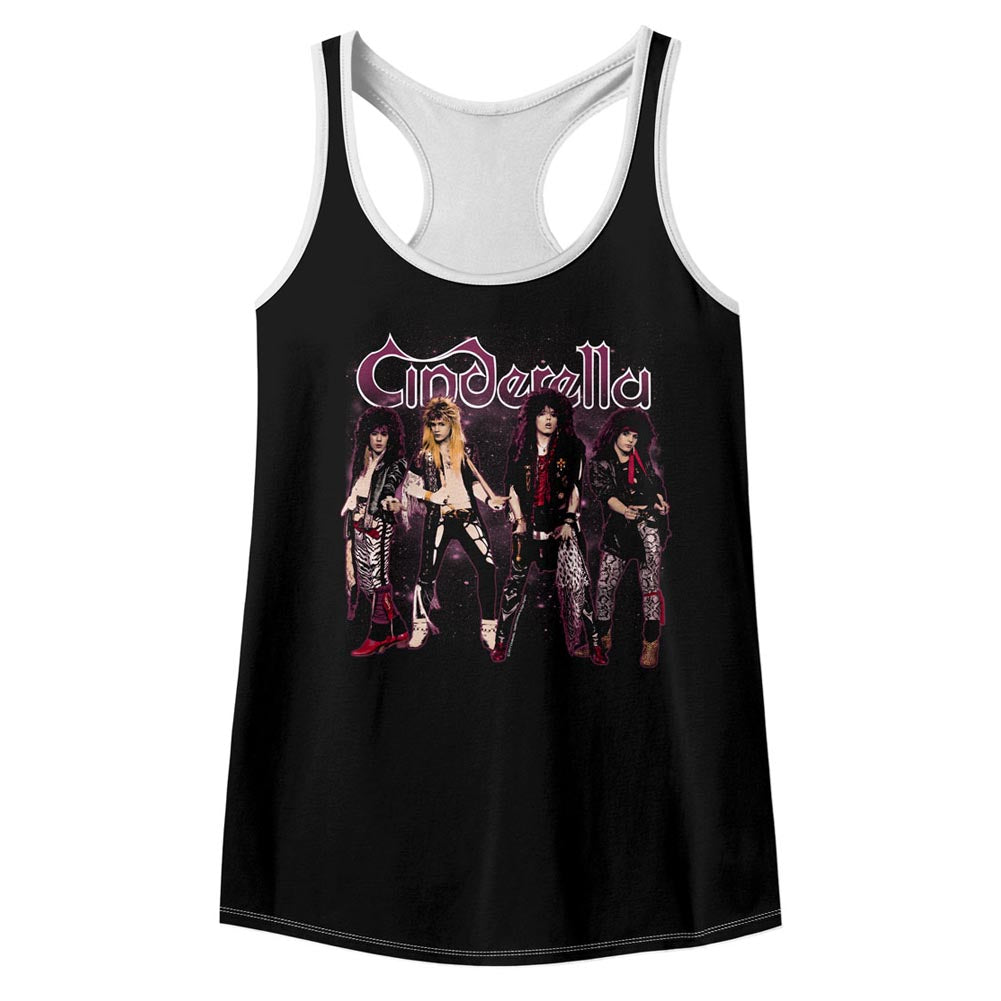 Cinderella Band Stands Ladies Color Block Racerback