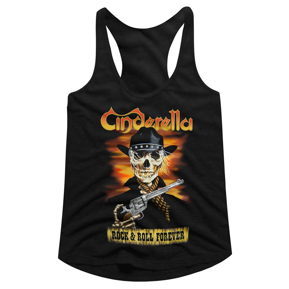 Cinderella Skelerella Ladies Racerback