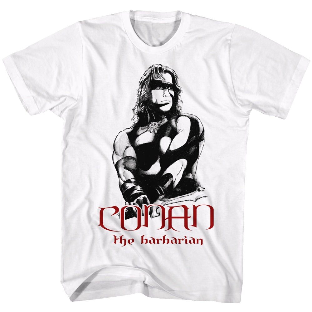 Conan Conan Black And Red Men's T-Shirt