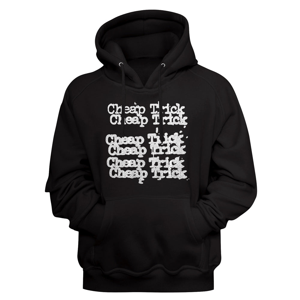 Cheap Trick Name Repeat Adult SweaT-Shirt W/Hood
