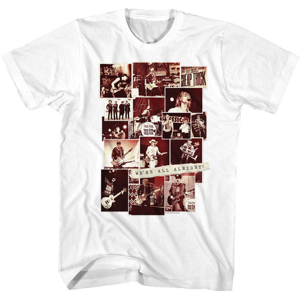 Cheap Trick Photo Collage Adult T-Shirt