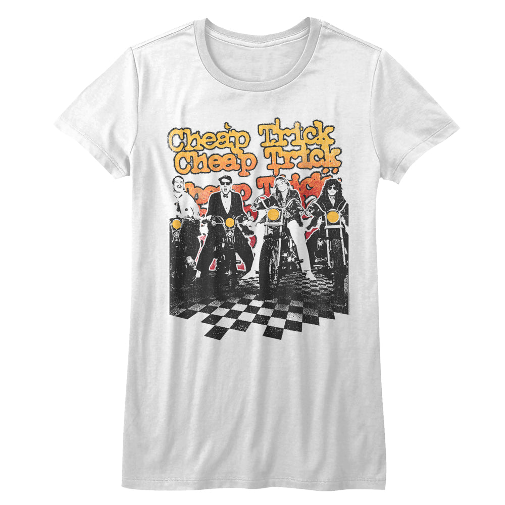 Cheap Trick Biketrick Ladies T-Shirt