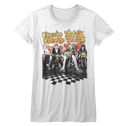 Cheap Trick Biketrick Ladies T-Shirt
