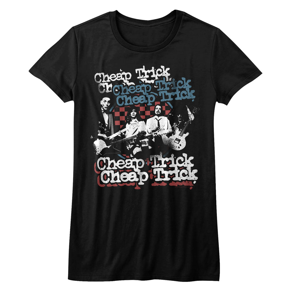 Cheap Trick Rwb Ladies T-Shirt