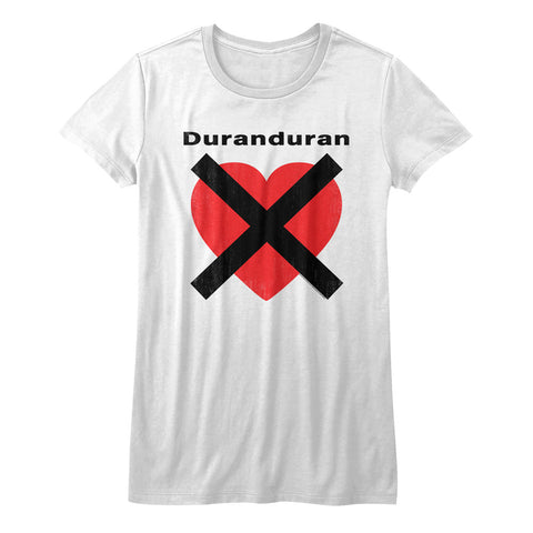 Duran Duran Heartx Ladies T-Shirt