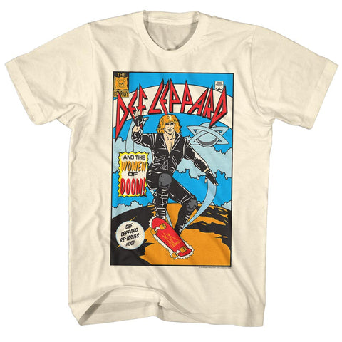 Def Leppard Comic Adult T-Shirt