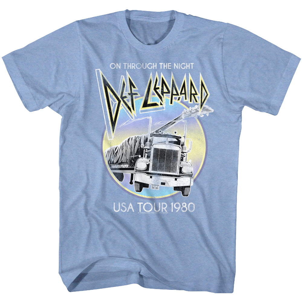 Def Leppard Pastel Night Adult T-Shirt