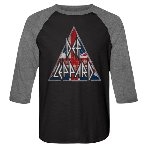 Def Leppard Britlogo Adult Raglan