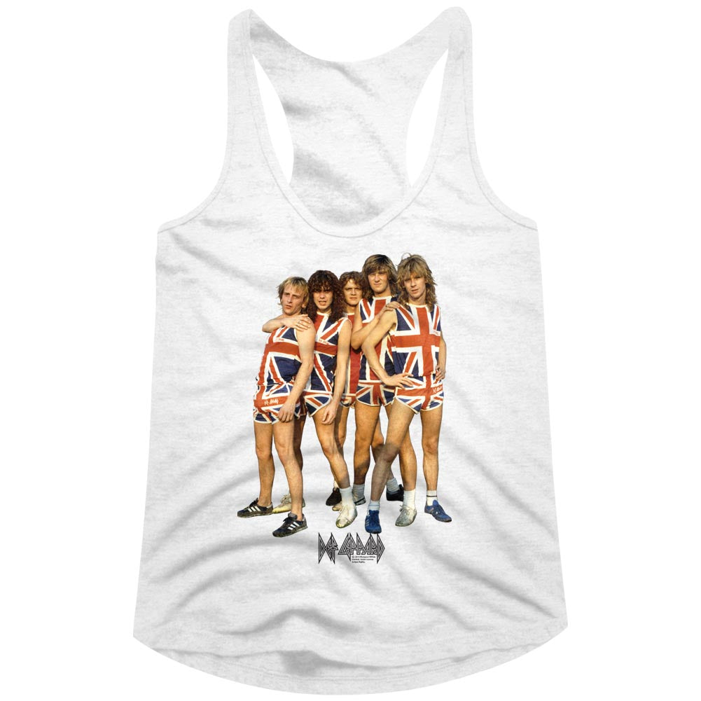 Def Leppard Short Shorts Ladies Racerback