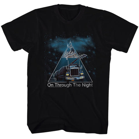 Def Leppard On Through The Night Adult T-Shirt