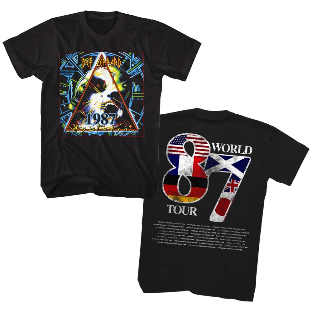 Def Leppard Def World Tour Adult T-Shirt