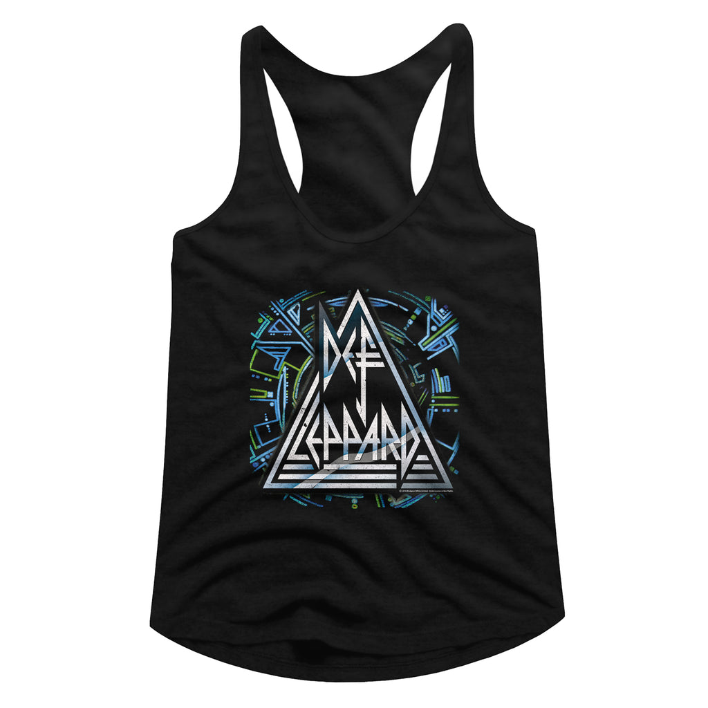 Def Leppard Histeric Logo Ladies Racerback