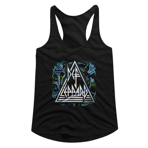 Def Leppard Histeric Logo Ladies Racerback