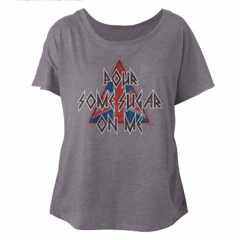 Def Leppard Pour Some Triangle Ladies Dolman
