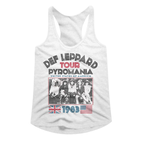 Def Leppard Pyro Tour Ladies Racerback