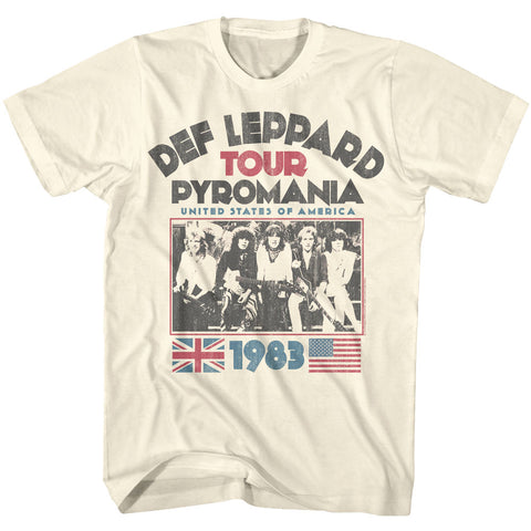Def Leppard Pyro Tour Adult T-Shirt