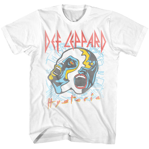 Def Leppard Faces Adult T-Shirt