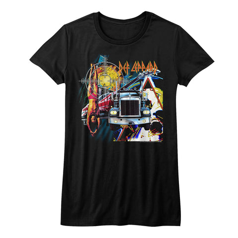 Def Leppard Jumble Ladies T-Shirt