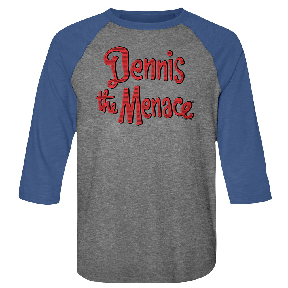 Dennis The Menace Logo Men'S Raglan