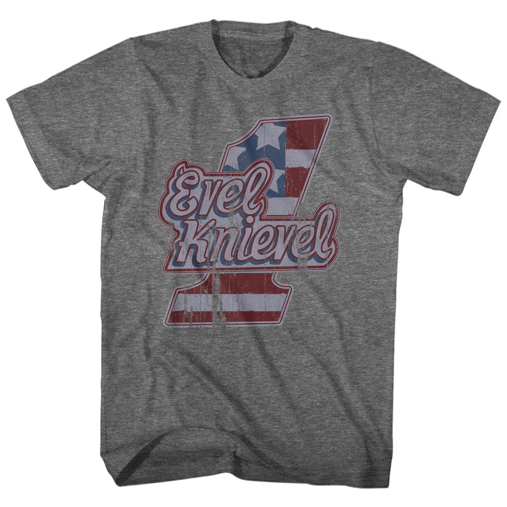 Evel Knievel Logo Tee Men'S T-Shirt