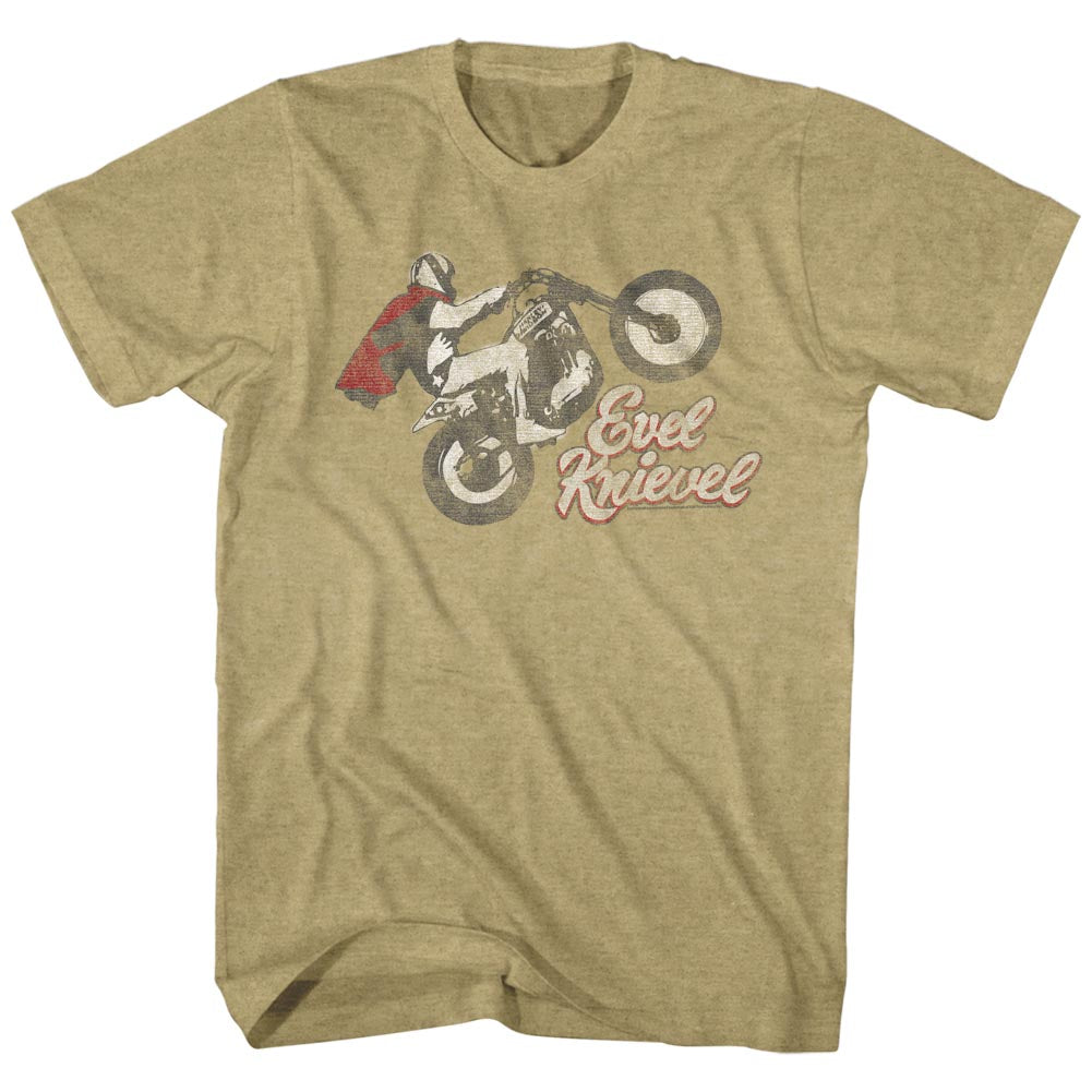 Evel Knievel Evel Wheelie Men'S T-Shirt