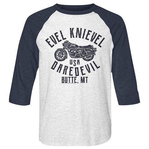 Evel Knievel Usa Daredevil Men'S Raglan
