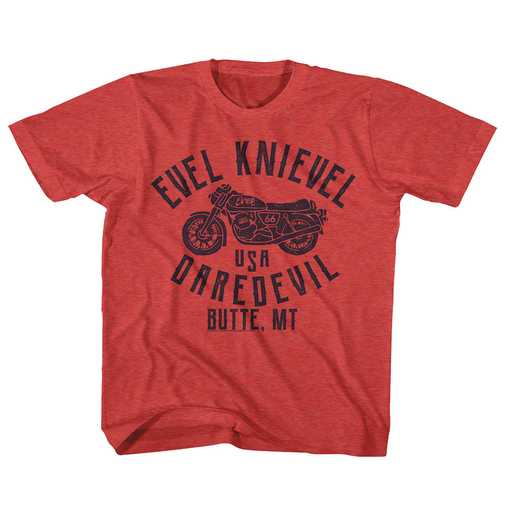 Evel Knievel Usa Dare Devil Youth T-Shirt